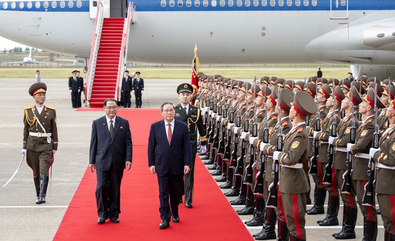 李强赴平壤出席朝鲜劳动党建党80周年庆祝活动并对朝鲜进行正式友好访问
