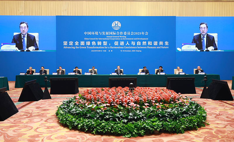 丁薛祥出席中国环境与发展国际合作委员会2025年年会并讲话 丁薛祥出席中国环境与发展国际合作委员会2025年年会并讲话