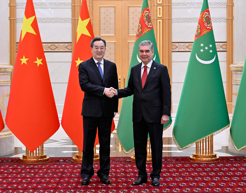 丁薛祥访问土库曼斯坦、作为习近平主席特别代表出席复兴气田四期项目开工仪式、举行中土合作委员会第七次会议